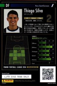 2014 Panini Football League (PFL06) #64 Thiago Silva Back