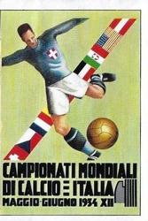 1970 Panini FIFA World Cup Mexico Stickers #NNO Poster Italia 1934 Front