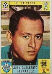 1970 Panini FIFA World Cup Mexico Stickers #NNO Juan Gualberto Fernandez Front