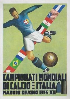 1974 Panini FIFA World Cup Munich Stickers #19 World Cup Italia 1934 Poster Front