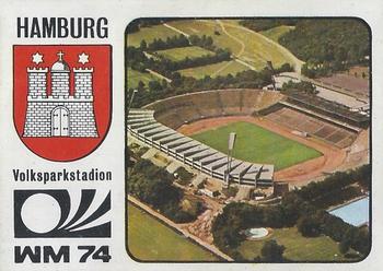 1974 Panini FIFA World Cup Munich Stickers #73 Volksparkstadion Front