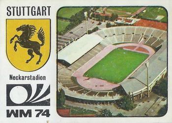 1974 Panini FIFA World Cup Munich Stickers #75 Neckarstadion Front