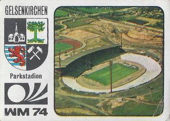 1974 Panini FIFA World Cup Munich Stickers #76 Parkstadion Front