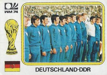 1974 Panini FIFA World Cup Munich Stickers #114 Echipa East Germany Front