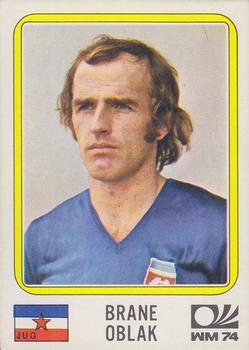 1974 Panini FIFA World Cup Munich Stickers #190 Branko Oblak Front