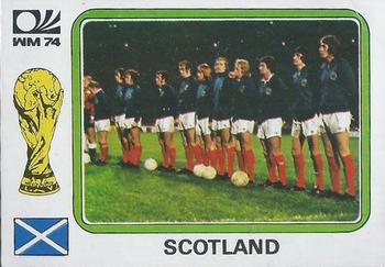 1974 Panini FIFA World Cup Munich Stickers #199 Scotland Team Group Front