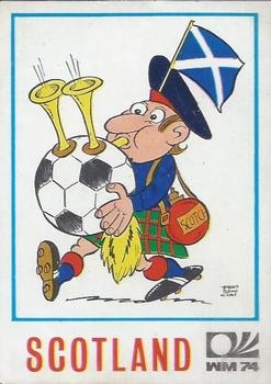 1974 Panini FIFA World Cup Munich Stickers #200 Scotia Caricature Front