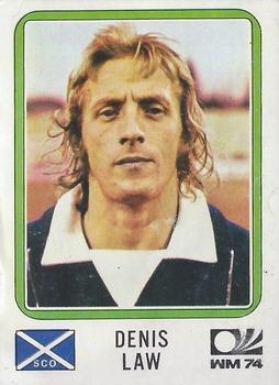 1974 Panini FIFA World Cup Munich Stickers #210 Denis Law Front