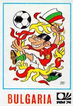 1974 Panini FIFA World Cup Munich Stickers #251 Bulgaria Caricature Front