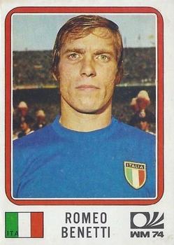 1974 Panini FIFA World Cup Munich Stickers #297 Romeo Benetti Front