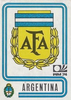 1974 Panini FIFA World Cup Munich Stickers #317 Stema Argentina Front