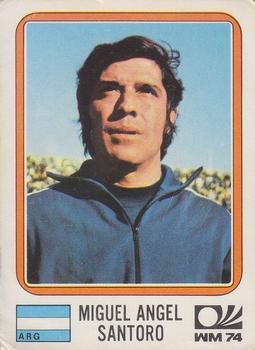 1974 Panini FIFA World Cup Munich Stickers #321 Miguel Angel Santoro Front