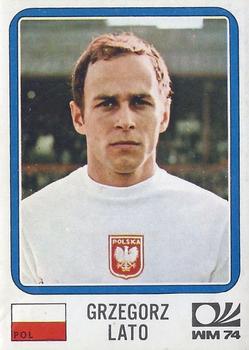 1974 Panini FIFA World Cup Munich Stickers #347 Grzegorz Lato Front