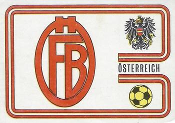 1974 Panini FIFA World Cup Munich Stickers #393 Austria Badge Front