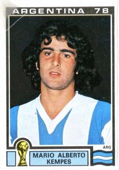 PANINI Soccer Sticker Card # 107 MARIO KEMPES Argentina 78 World Cup Story 1990 
