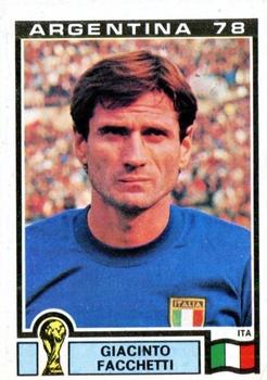 1978 Panini FIFA World Cup Argentina Stickers #102 Giacinto Facchetti Front