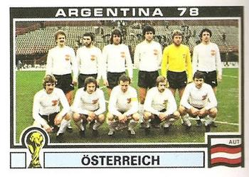 1978 Panini FIFA World Cup Argentina Stickers #188 Austria Team Front