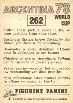 1978 Panini FIFA World Cup Argentina Stickers #262 Wim Suurbier Back