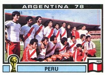 1978 Panini FIFA World Cup Argentina Stickers #296 Peru Team Front
