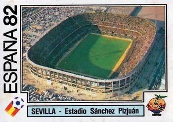 1982 Panini FIFA World Cup Spain Stickers #15 Ramon Sanchez Pizjuan Stadium Front
