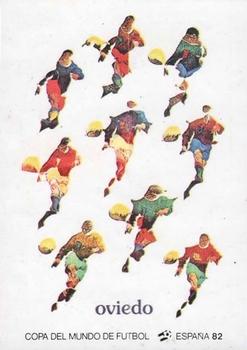 1982 Panini FIFA World Cup Spain Stickers #17 Oviedo (poster) Front