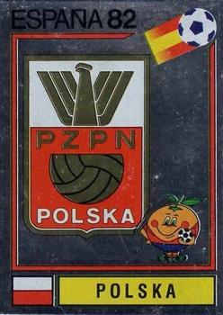 1982 Panini FIFA World Cup Spain Stickers #54 Poland (emblem) Front