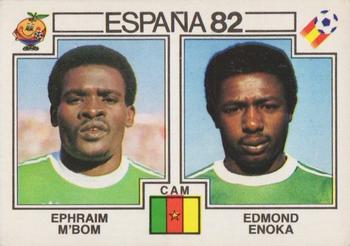 1982 Panini FIFA World Cup Spain Stickers #94 Ephraim M'Bom / Edmond Enoka Front