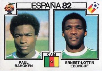 1982 Panini FIFA World Cup Spain Stickers #97 Paul Bahoken / Ernest-Lottin Ebongue Front