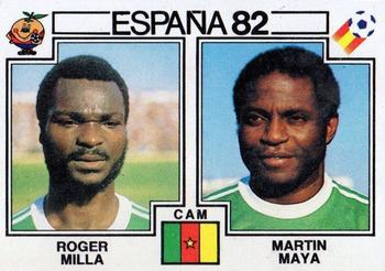 1982 Panini FIFA World Cup Spain Stickers #98 Roger Milla / Martin Maya Front