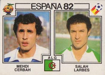 1982 Panini FIFA World Cup Spain Stickers #102 Mehdi Cerbah / Salah Larbes Front