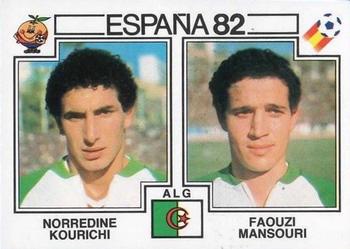 1982 Panini FIFA World Cup Spain Stickers #104 Noureddine Kourichi / Faquzi Mansouri Front