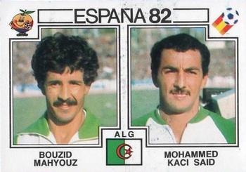 1982 Panini FIFA World Cup Spain Stickers #105 Bouzid Mahyouz / Mohammed Kaci Said Front