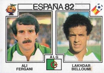 1982 Panini FIFA World Cup Spain Stickers #106 Ali Fergani / Lakhdar Belloumi Front