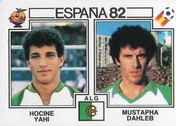 1982 Panini FIFA World Cup Spain Stickers #107 Hocine Yahi / Mustapha Dahleb Front