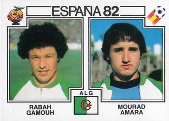 1982 Panini FIFA World Cup Spain Stickers #109 Rabah Gamouh / Mourad Amara Front