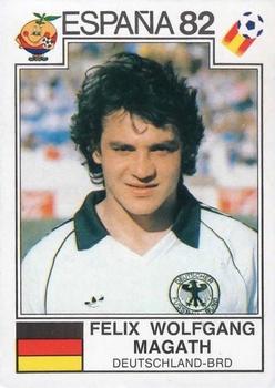 1982 Panini FIFA World Cup Spain Stickers #122 Felix Wolfgang Magath Front