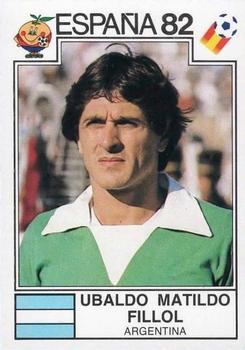 1982 Panini FIFA World Cup Spain Stickers #166 Ubaldo Matildo Fillol Front