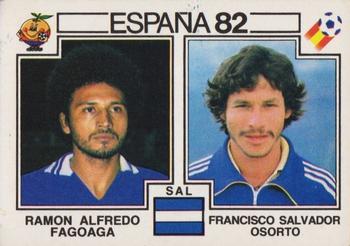 1982 Panini FIFA World Cup Spain Stickers #222 Ramon Alfredo Fagoaga / Francisco Salvador Osorto Front