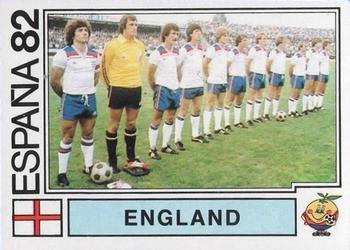 1982 Panini FIFA World Cup Spain Stickers #239 England (team) Front