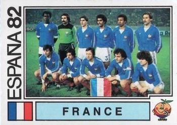1982 Panini FIFA World Cup Spain Stickers #275 France (team) Front