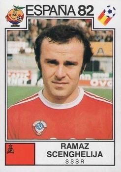 1982 Panini FIFA World Cup Spain Stickers #397 Ramaz Scenghelija Front
