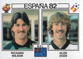 1982 Panini FIFA World Cup Spain Stickers #420 Richard Wilson / Glen Dods Front