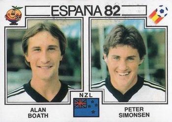 1982 Panini FIFA World Cup Spain Stickers #424 Alan Boath / Peter Simonsen Front