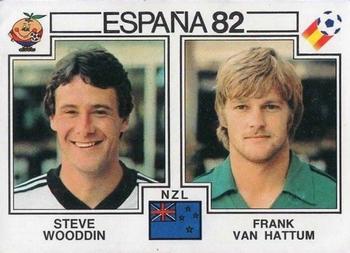 1982 Panini FIFA World Cup Spain Stickers #427 Steve Wooddin / Frank Van Hattum Front