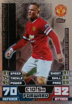2014-15 Topps Match Attax Premier League - Limited Edition Silver #LE3 Wayne Rooney Front