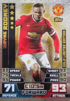 2014-15 Topps Match Attax Premier League - Limited Edition Gold #LE3 Wayne Rooney Front