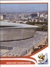 2010 Panini FIFA World Cup Stickers (Black Back) #7 Green Point Stadium Front