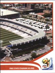 2010 Panini FIFA World Cup Stickers (Black Back) #15 Free State Stadium Front