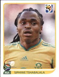 2010 Panini FIFA World Cup Stickers (Black Back) #42 Siphiwe Tshabalala Front