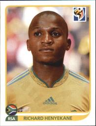 2010 Panini FIFA World Cup Stickers (Black Back) #44 Richard Henyekane Front